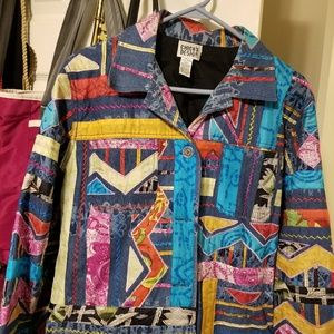 Chicos denim jaket sz 2